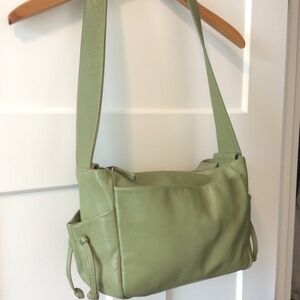 JP Ourse Open Trails Petite leather purse - Kiwi green